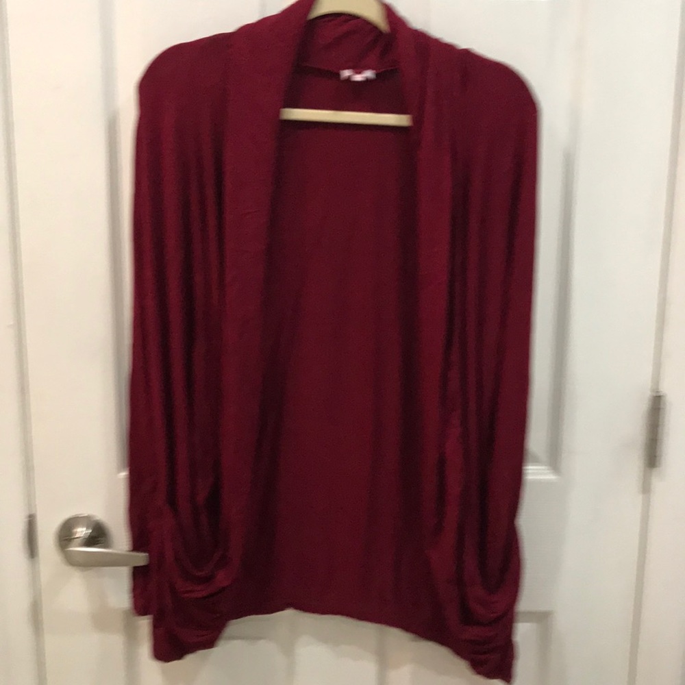 Burgundy Cardigan